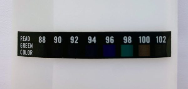 warm urine temperature strip